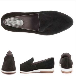 Com + Sens | black Shebby wedge loafer